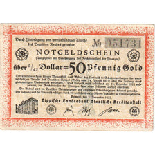 Germany, Detmold, 50 PFENNIG GOLD, 1923-11-03, EF(40-45)