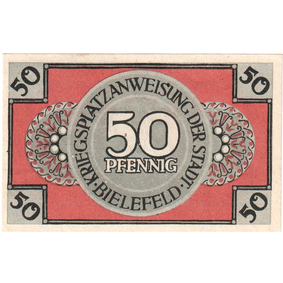 Duitsland, Bielefeld, 50 Pfennig, 1918-03-01, SPL, Grabowski:B44.5