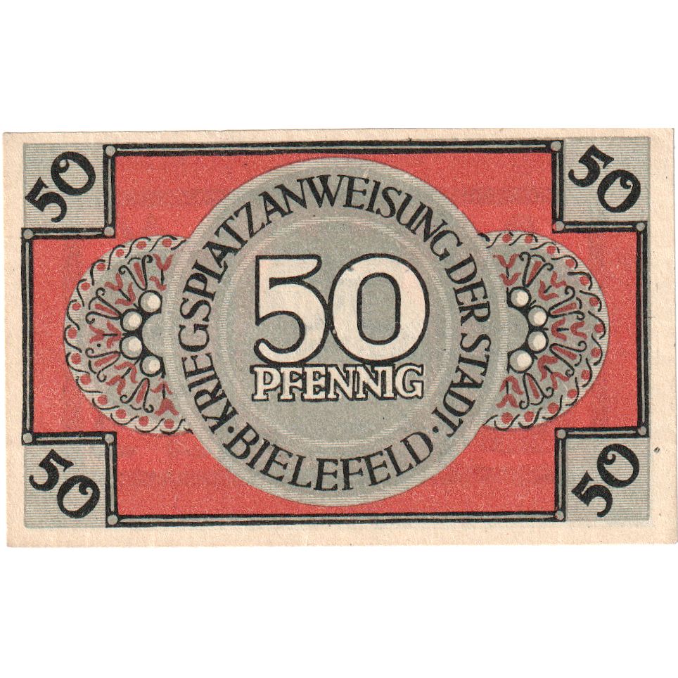 Alemania, Bielefeld, 50 Pfennig, 1918-03-01, EBC, Grabowski:B44.5