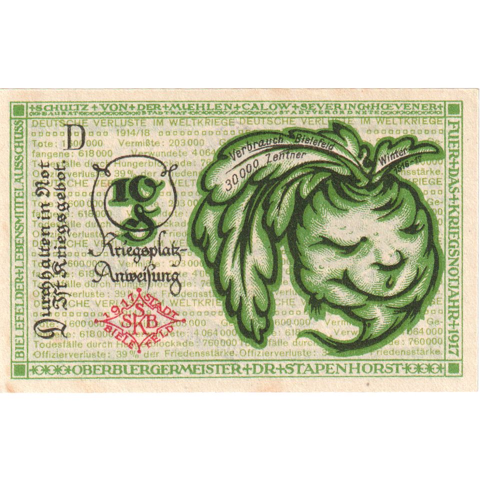 Duitsland, Bielefeld, 10 Pfennig, 1919-04-01, SPL, Grabowski:B44.8