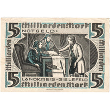 Germany, Bielefeld, 5 Milliarden Mark, undated (1923), EF(40-45)