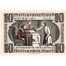 Germany, Bielefeld, 10 Milliarden Mark, undated (1923), UNC(63)