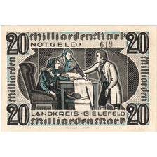 Niemcy, Bielefeld, 20 Milliarden Mark, 1923-10-25, UNC(63)