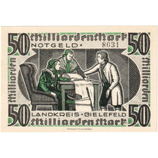 Germany, Bielefeld, 50 Milliarden Mark, undated (1923), UNC(63)