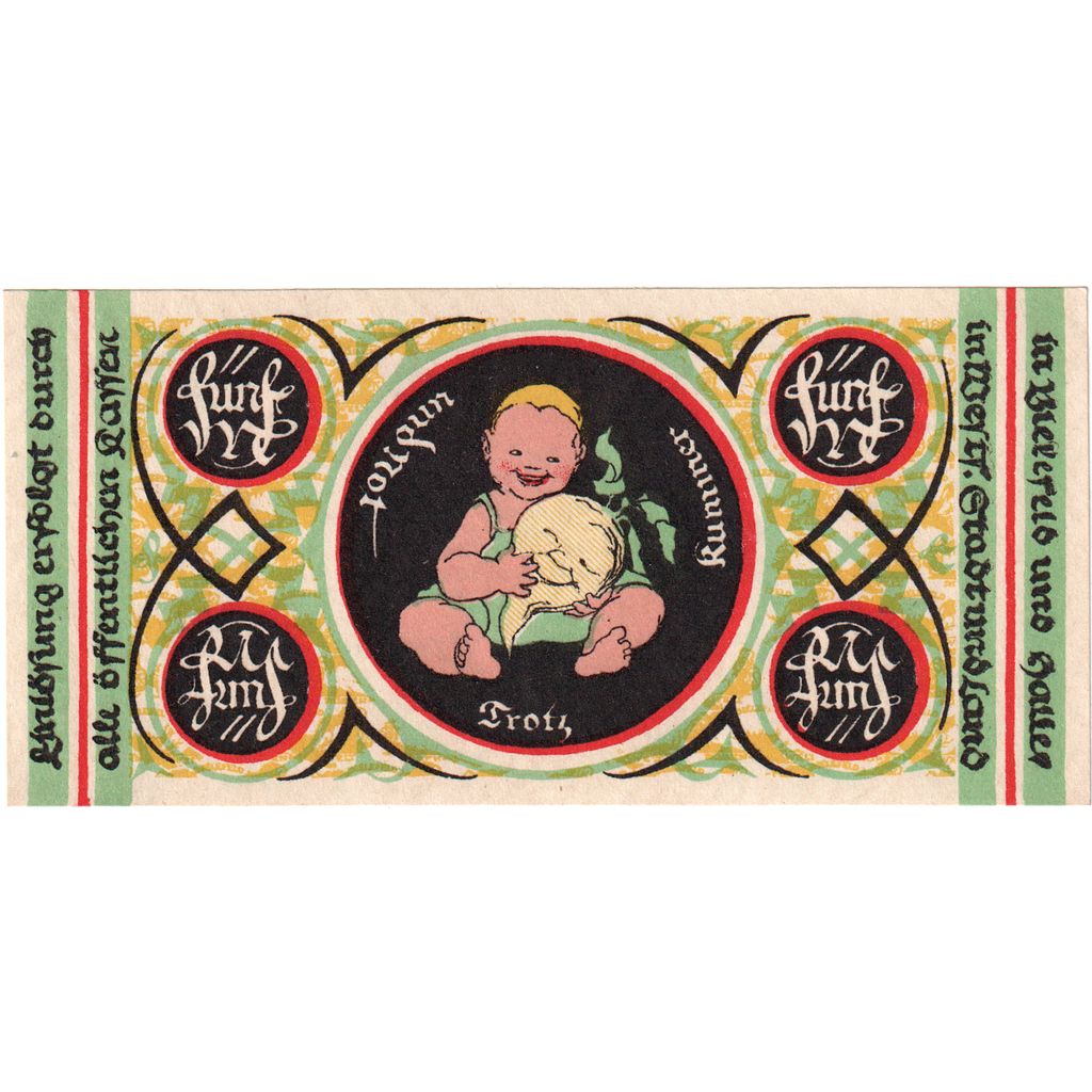 Alemanha, Bielefeld, 5 Mark, 1919-02-01, UNC(63)