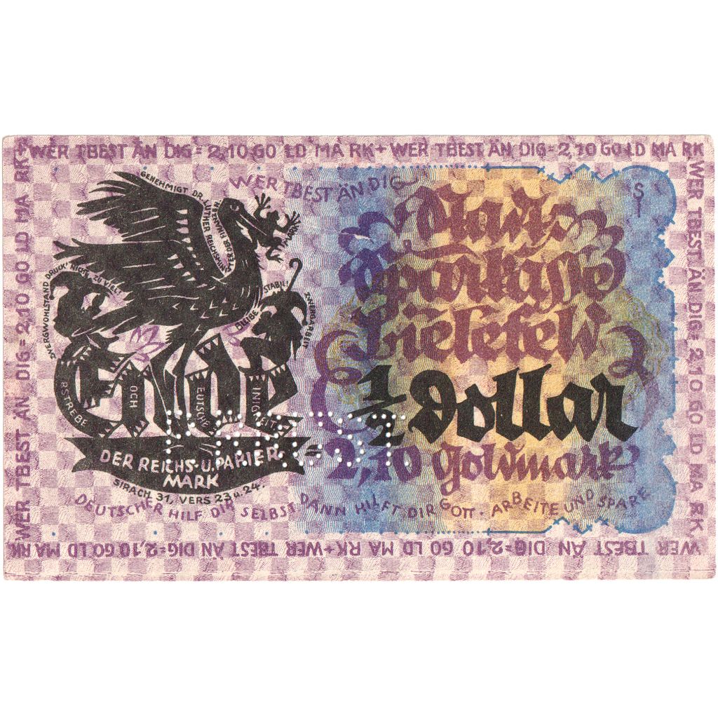 Germany, Bielefeld, 2.10 Goldmark, 1923-11-08, AU(55-58)