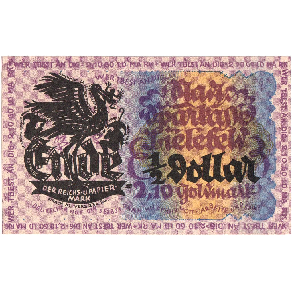 Alemania, Bielefeld, 2.10 Goldmark, 1923-11-08, SC
