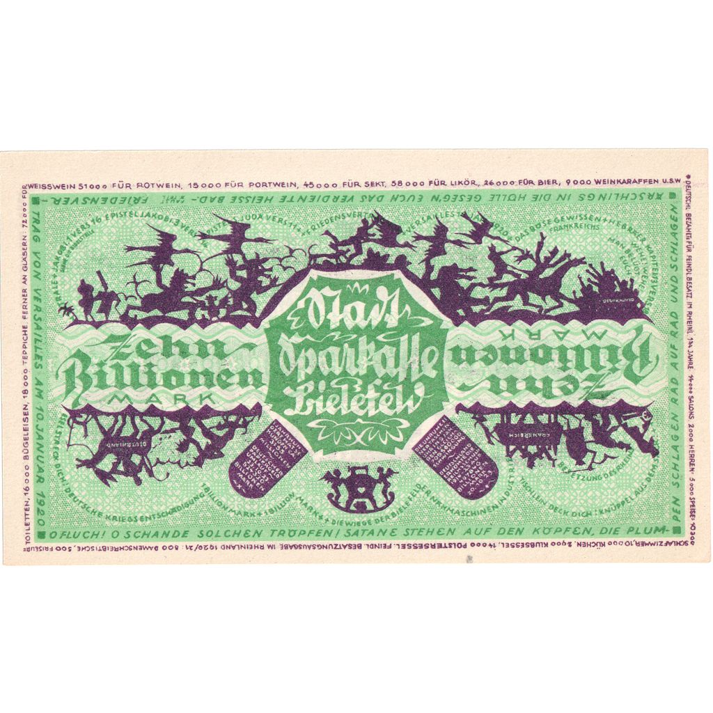 Alemania, Bielefeld, 10 Billion Mark, 1922-12-15, SC