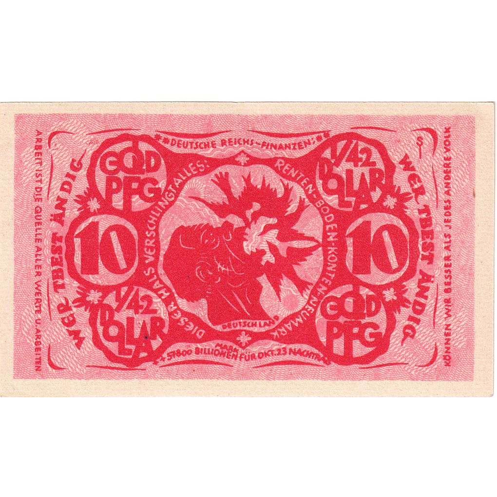 Duitsland, Bielefeld, 10 Goldpfenning, 1923-11-08, SPL, Grabowski:94
