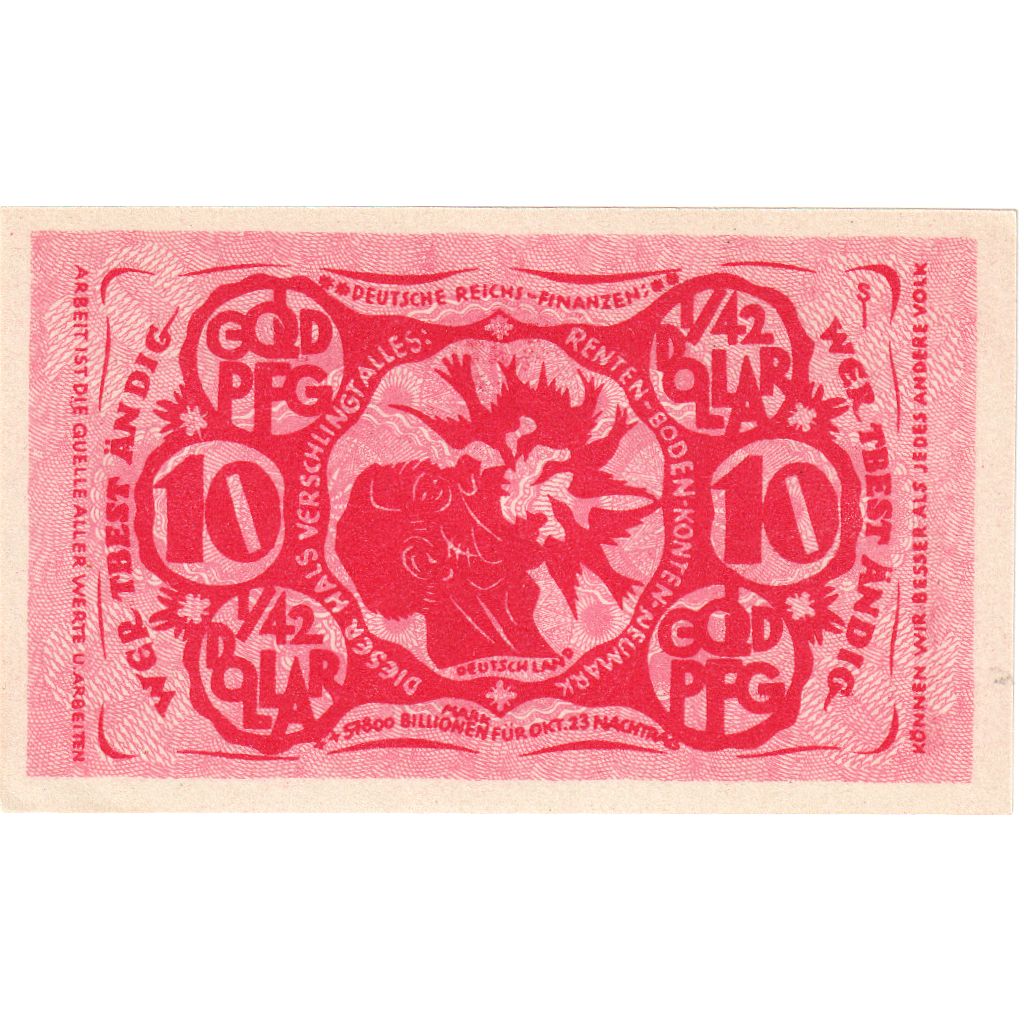 Niemcy, Bielefeld, 10 Goldpfenning, 1923-11-08, UNC(63), Grabowski:94