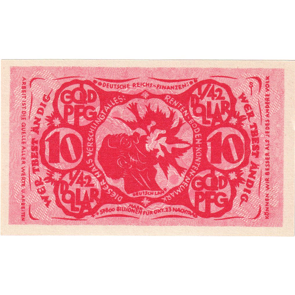 Duitsland, Bielefeld, 10 Goldpfenning, 1923-11-08, SPL, Grabowski:94