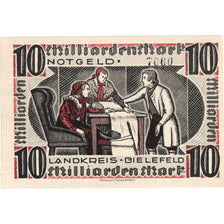 Germany, Bielefeld, 10 Milliarden Mark, 1923-02-15, UNC(63)