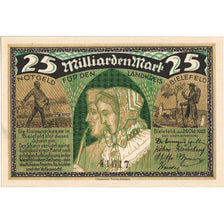 Germany, Bielefeld, 25 Milliarden Mark, 1923-10-25, UNC(63)