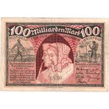Germany, Bielefeld, 100 Milliarden Mark, 1923-10-25, VF(30-35)