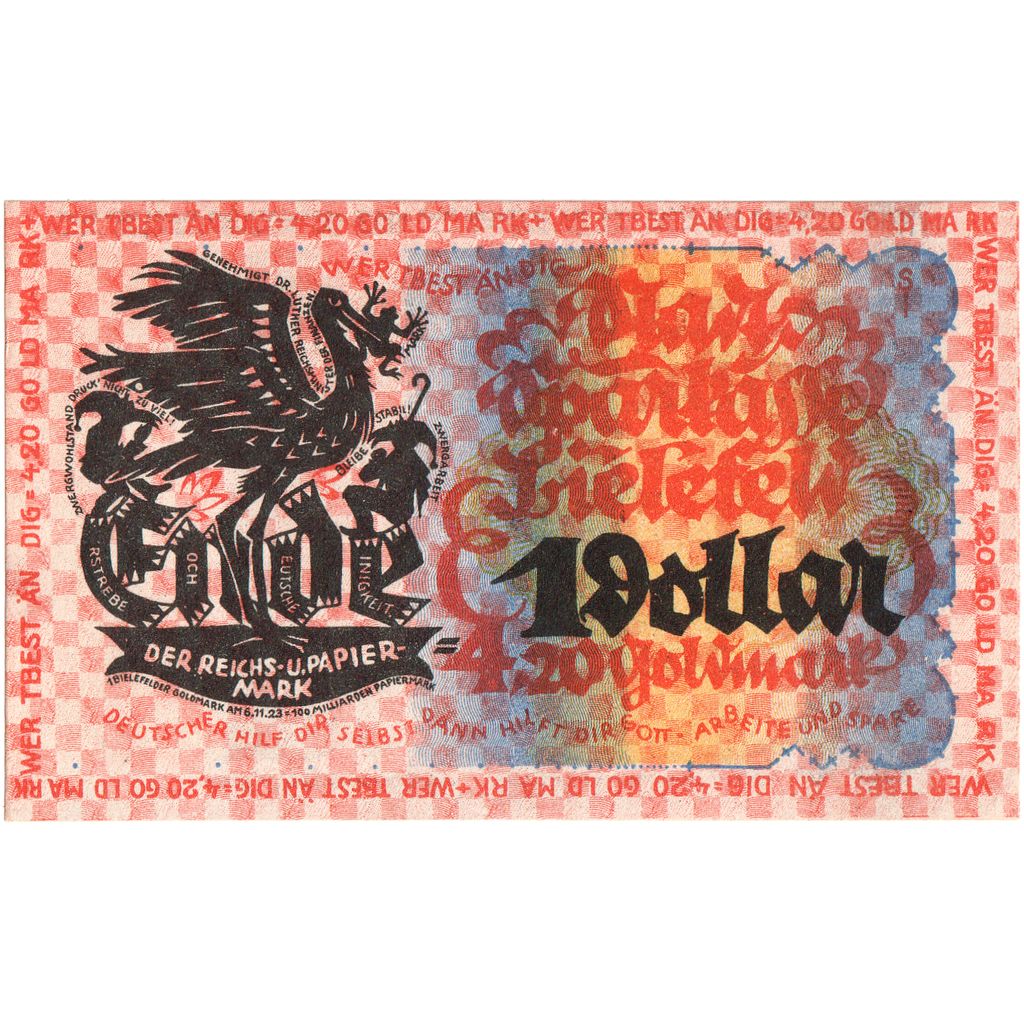 Deutschland, Bielefeld, 4.20 Goldmark, 1923-11-06, UNZ-