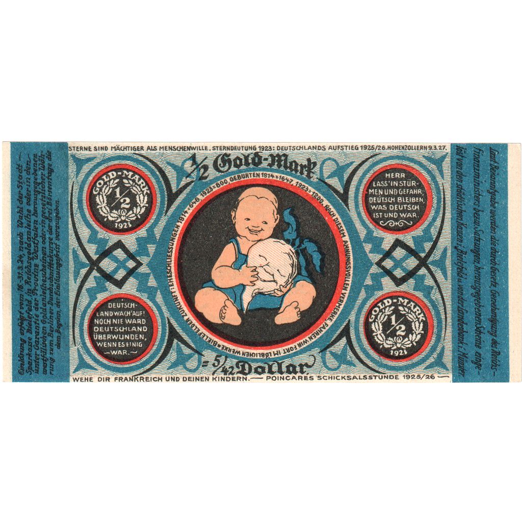 Deutschland, Bielefeld, 1/2 Goldmark, 1923-11-24, UNZ-, Grabowski:98