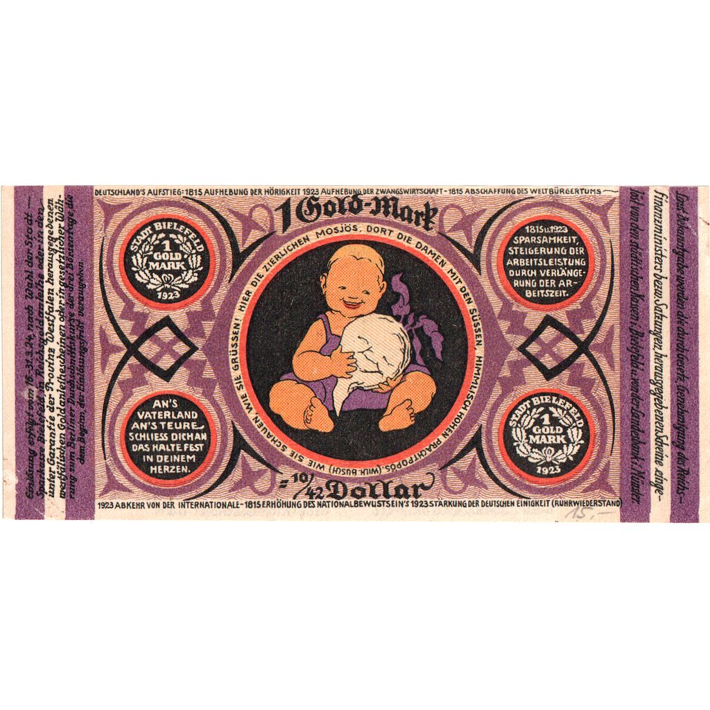 Duitsland, Bielefeld, 1 Goldmark, 1923-11-24, SUP, Grabowski:99