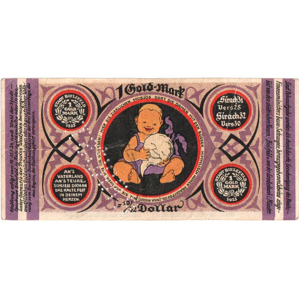 Deutschland, Bielefeld, 1 Goldmark, 1923-11-24, S, Grabowski:99