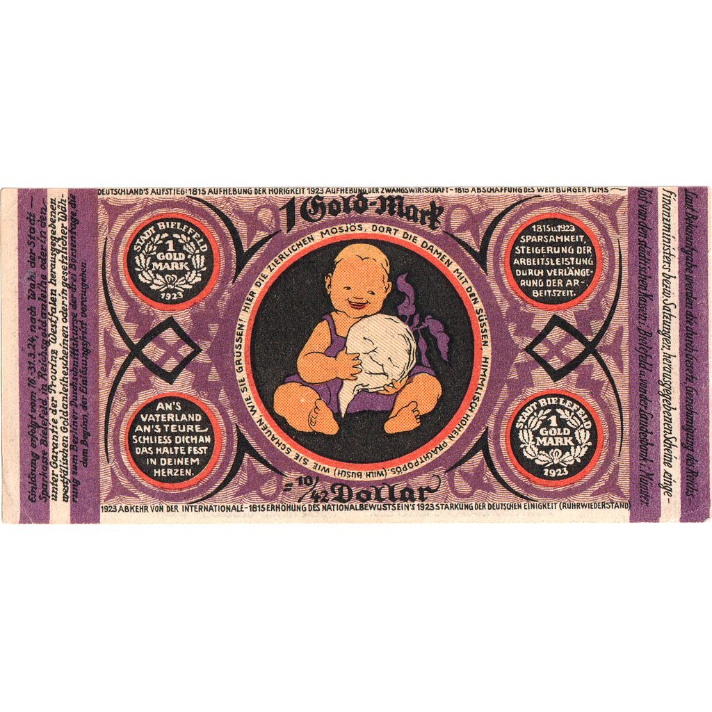 Deutschland, Bielefeld, 1 Goldmark, 1923-11-24, VZ+, Grabowski:99