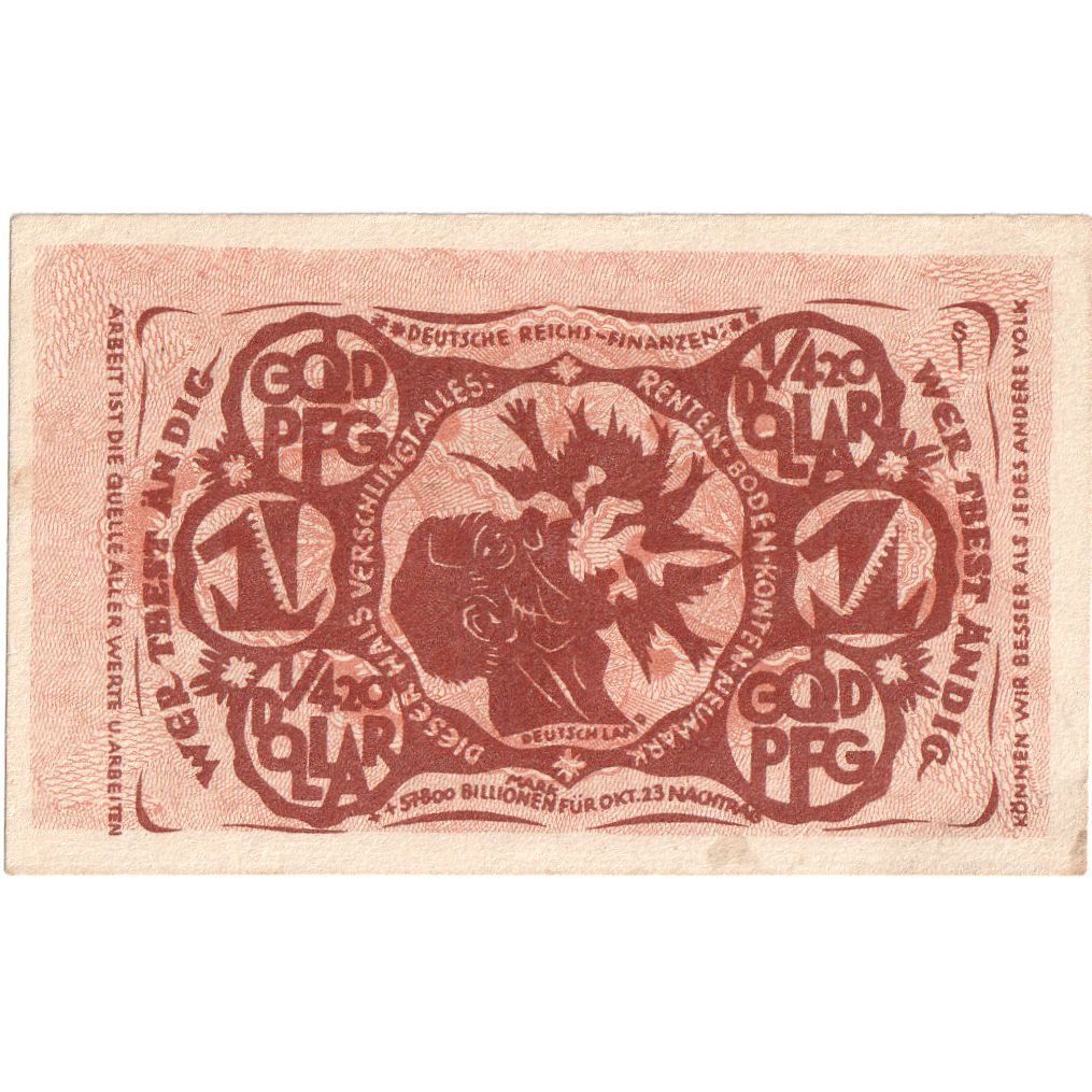 Deutschland, Bielefeld, 1 Goldpfennig, 1923-11-08, VZ, Grabowski:92