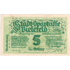 Germany, Bielefeld, 5 Goldpfennig, 1923-11-08, AU(55-58), Grabowski:93