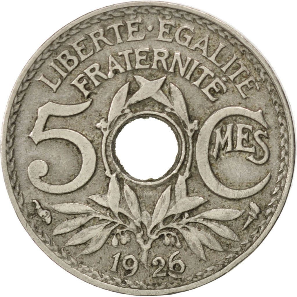 Coin, France, Lindauer, 5 Centimes, 1926, EF(40-45), Copper-nickel, KM:875