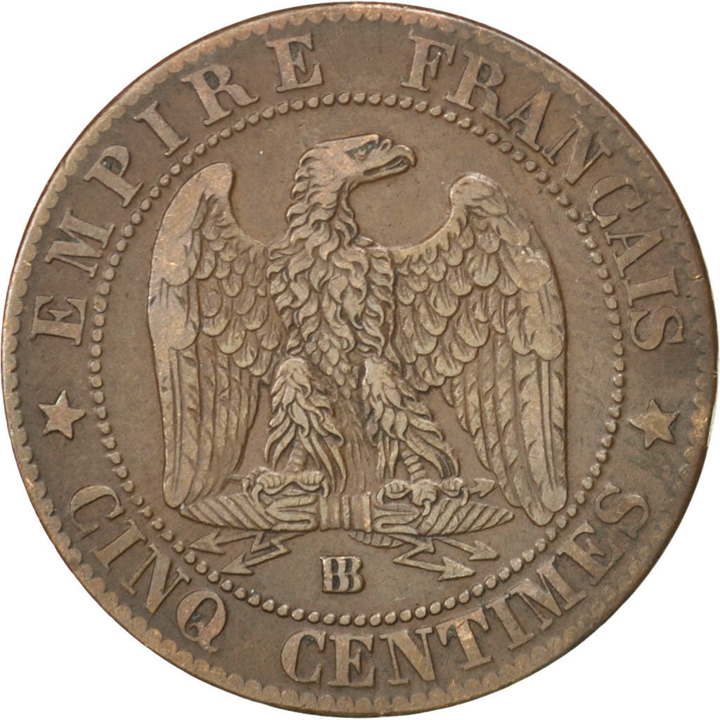 Coin, France, Napoleon III, Napoléon III, 5 Centimes, 1863, Strasbourg