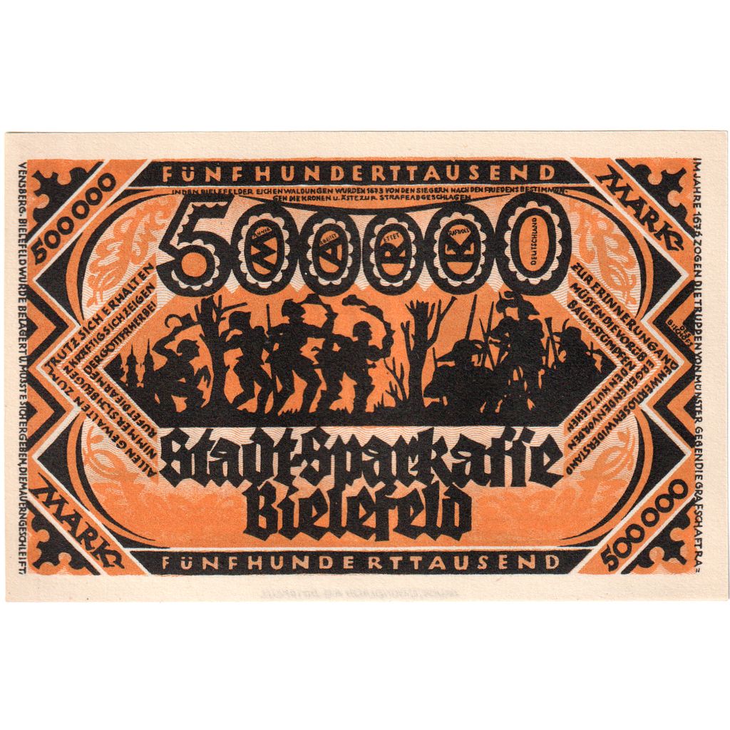 Deutschland, Bielefeld, 500 000 Mark, 1923-08-20, UNZ-