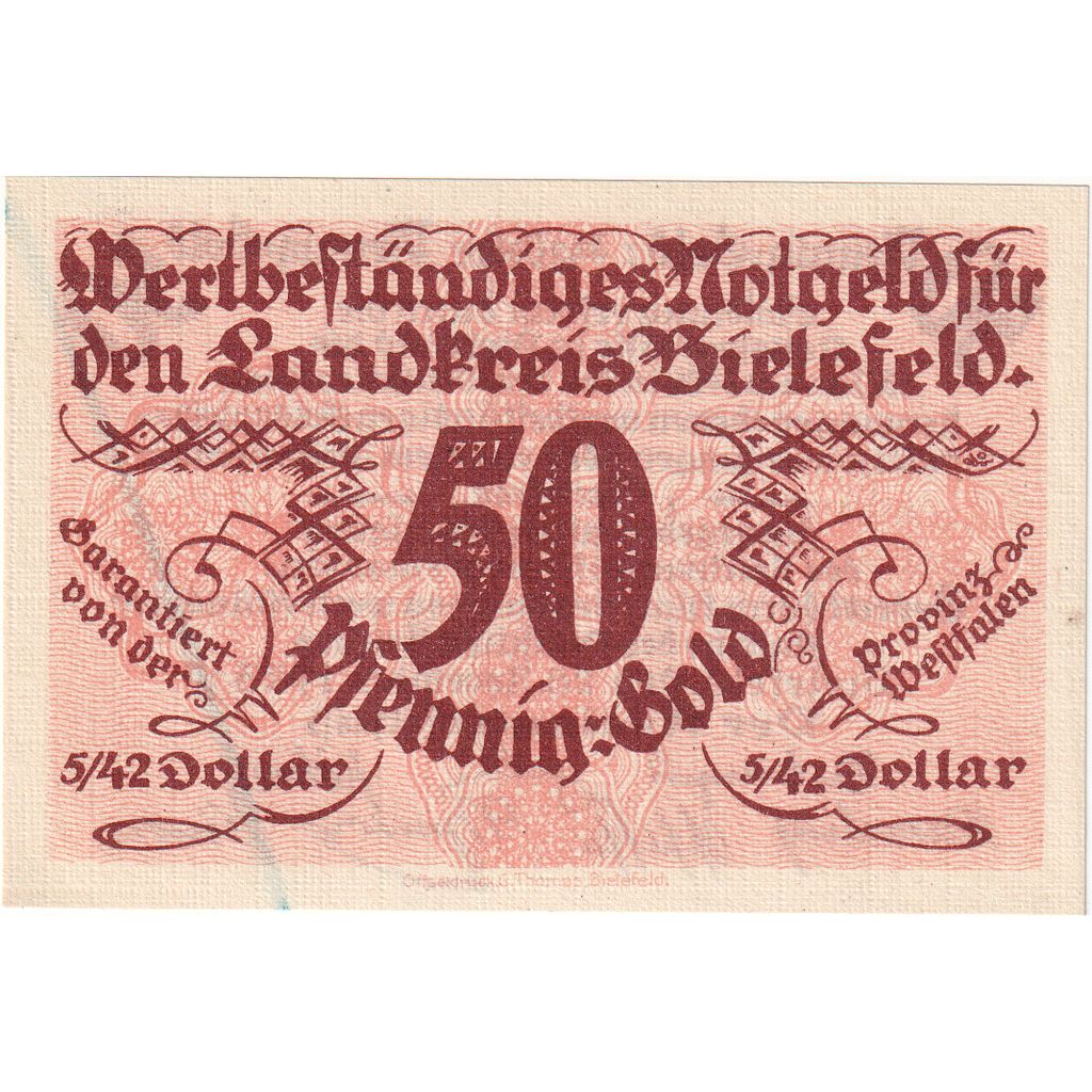 Deutschland, Bielefeld, 50 Pfennig, 1923-11-28, SS
