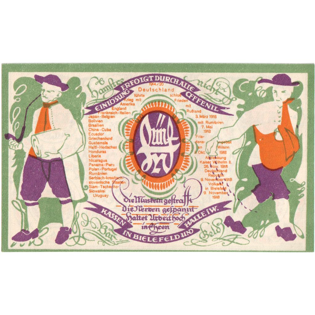 Deutschland, Bielefeld, 5 Mark, 1920-10-01, UNZ-