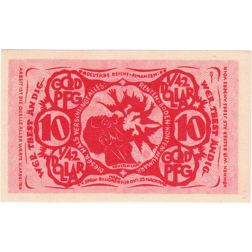 Germany, Bielefeld, 10 Goldpfenning, 1923-11-08, UNC(63), Grabowski:94