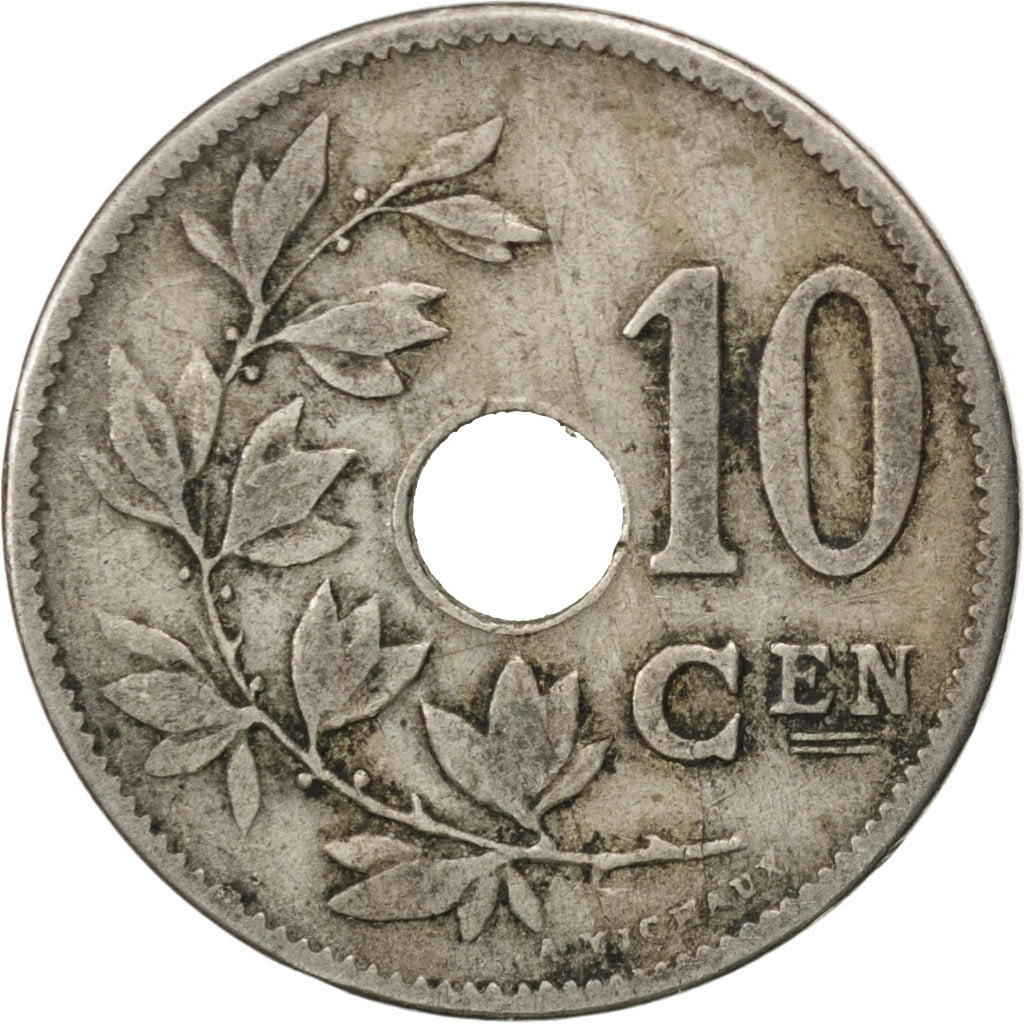 Moneta, Belgia, 10 Centimes, 1905, VF(20-25), Miedź-Nikiel, KM:53