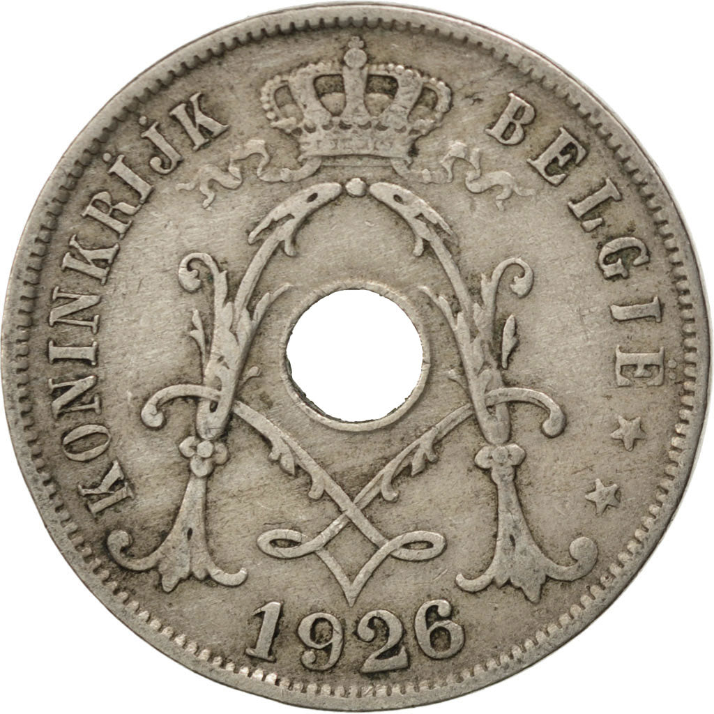 Moneta, Belgio, 25 Centimes, 1926, BB, Rame-nichel, KM:69