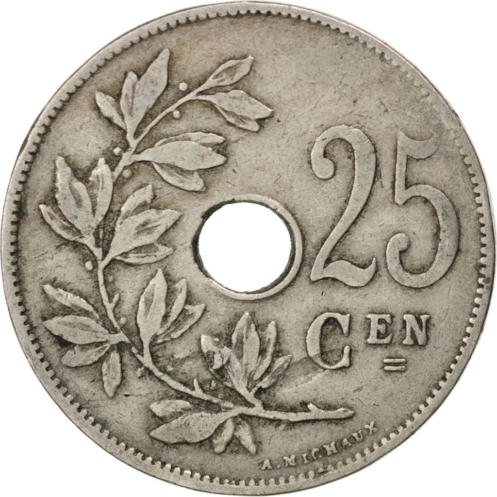 Coin, Belgium, 25 Centimes, 1926, EF(40-45), Copper-nickel, KM:69