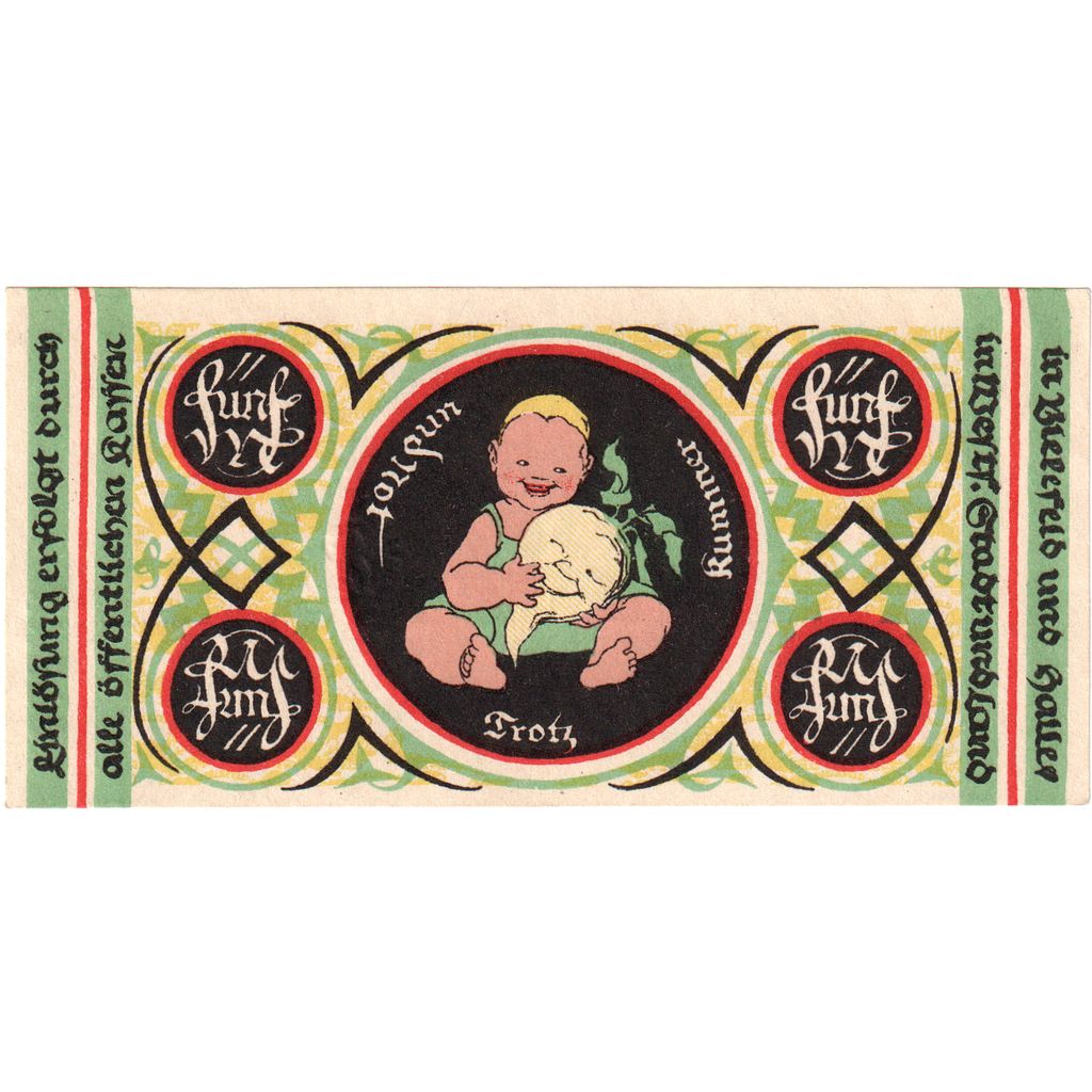 Niemcy, Bielefeld, 5 Mark, 1918-11-01, UNC(63)