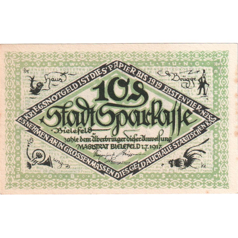 Duitsland, Bielefeld, 10 Pfennig, 1917-07-01, SUP