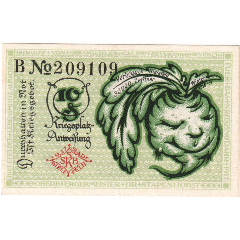 Duitsland, Bielefeld, 10 Pfennig, 1917-07-01, SUP