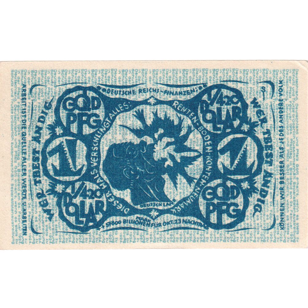 Deutschland, Bielefeld, 1 Goldpfennig, 1923-11-08, VZ
