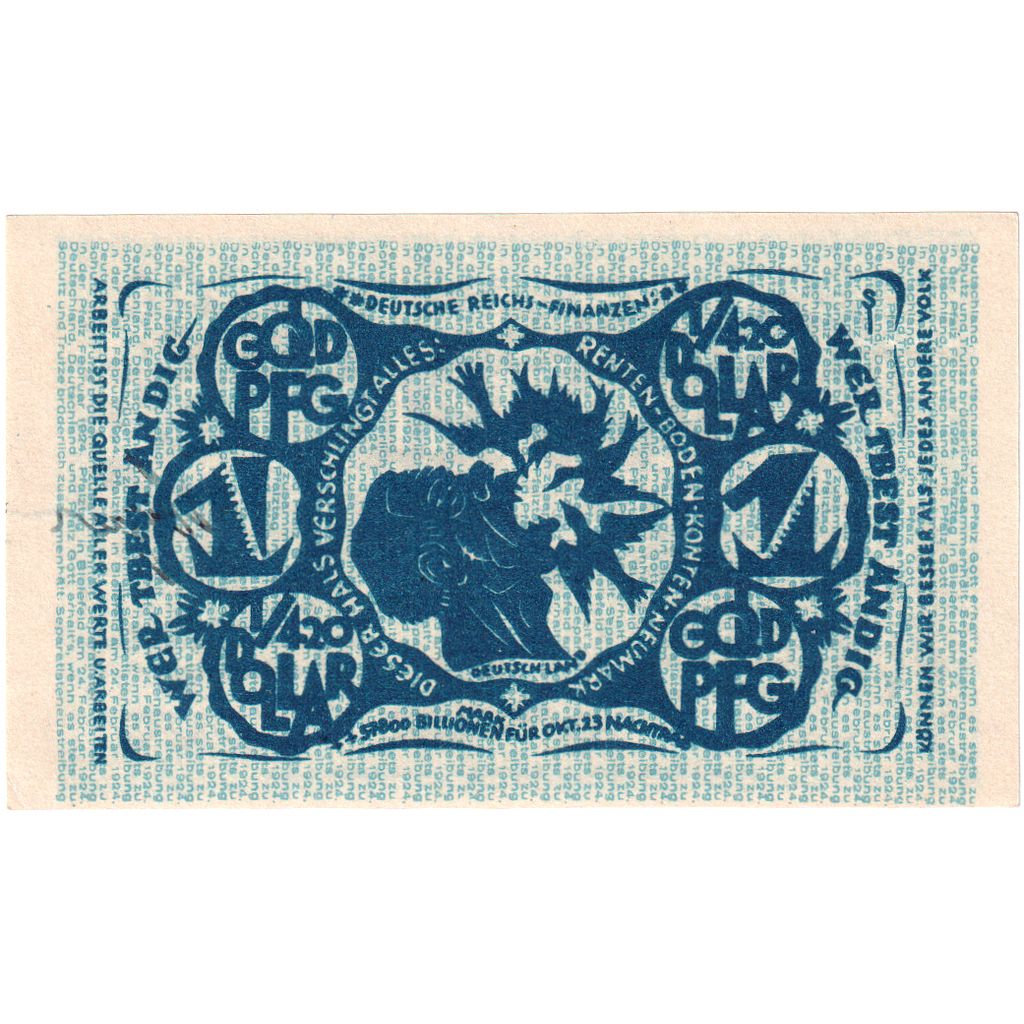 Germany, Bielefeld, 1 Goldpfennig, 1923-11-08, EF(40-45)