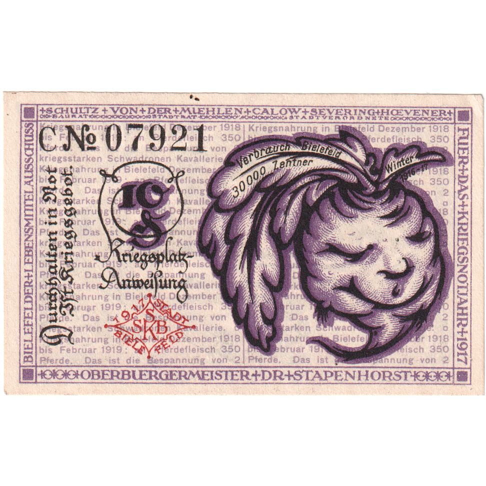 Deutschland, Bielefeld, 10 Pfennig, 1919-04-01, UNZ-