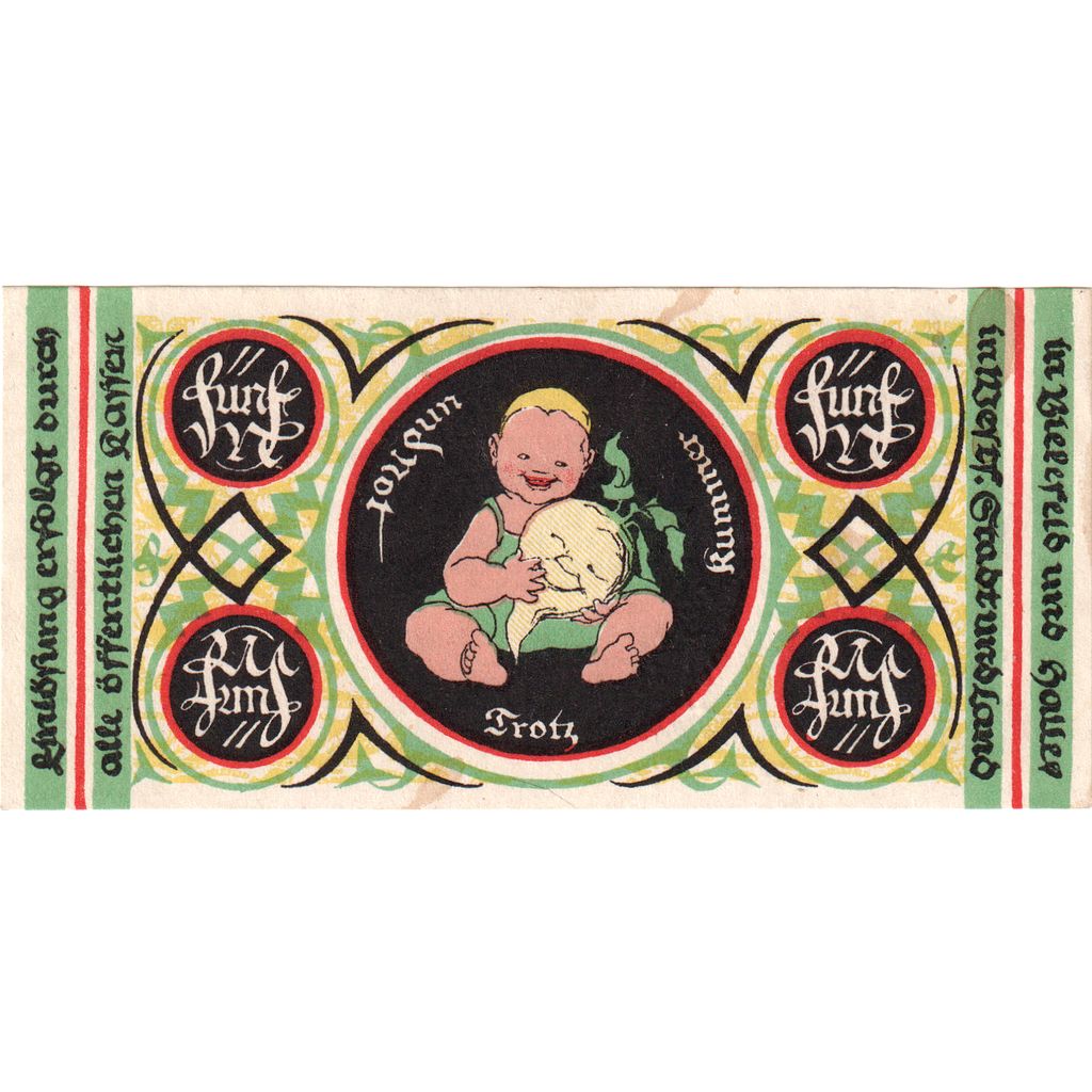 Deutschland, Bielefeld, 5 Mark, 1918-11-01, VZ