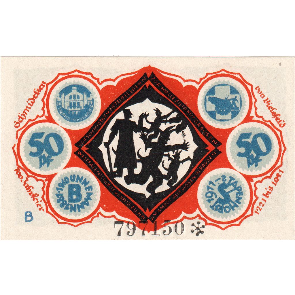 Germania, Bielefeld, 50 Pfennig, 1921-05-15, SPL