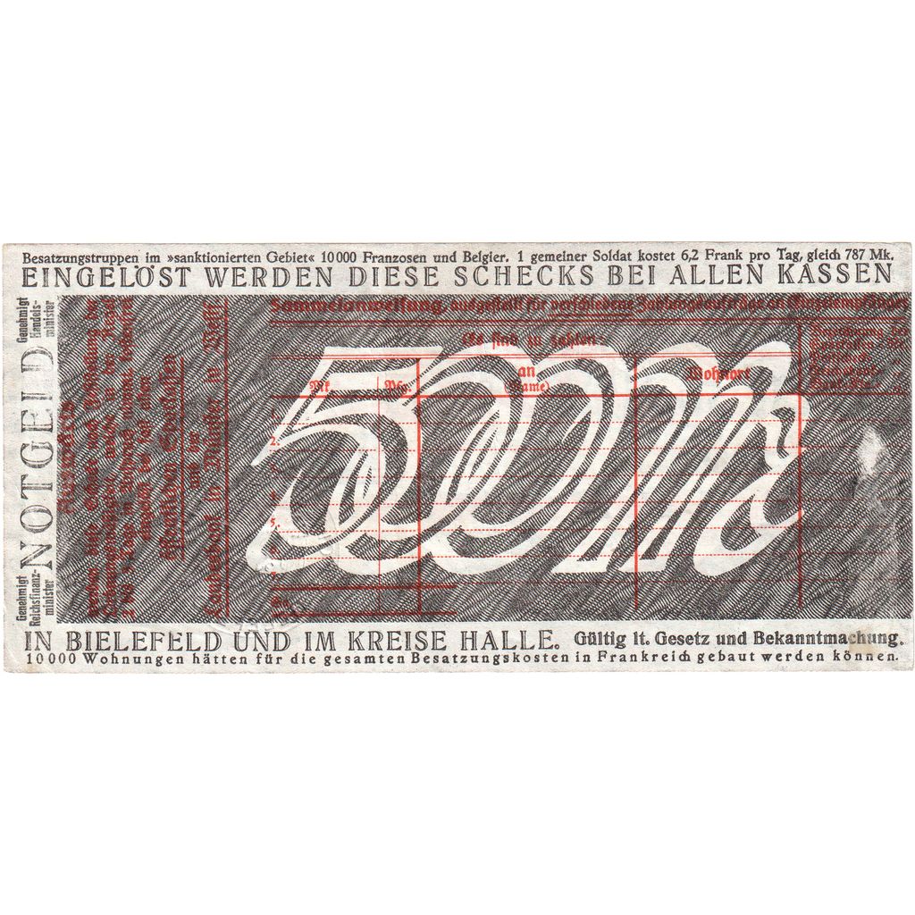 Alemanha, Bielefeld, 500 Mark, 1924-09-15, UNC(63)