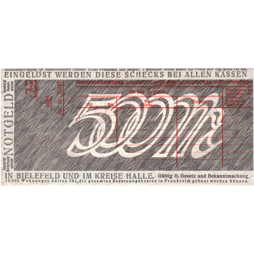 Duitsland, Bielefeld, 500 Mark, 1924-09-15, SPL