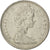 Moneda, Canadá, Elizabeth II, 5 Cents, 1973, Ottawa, MBC, Níquel, KM:60.1