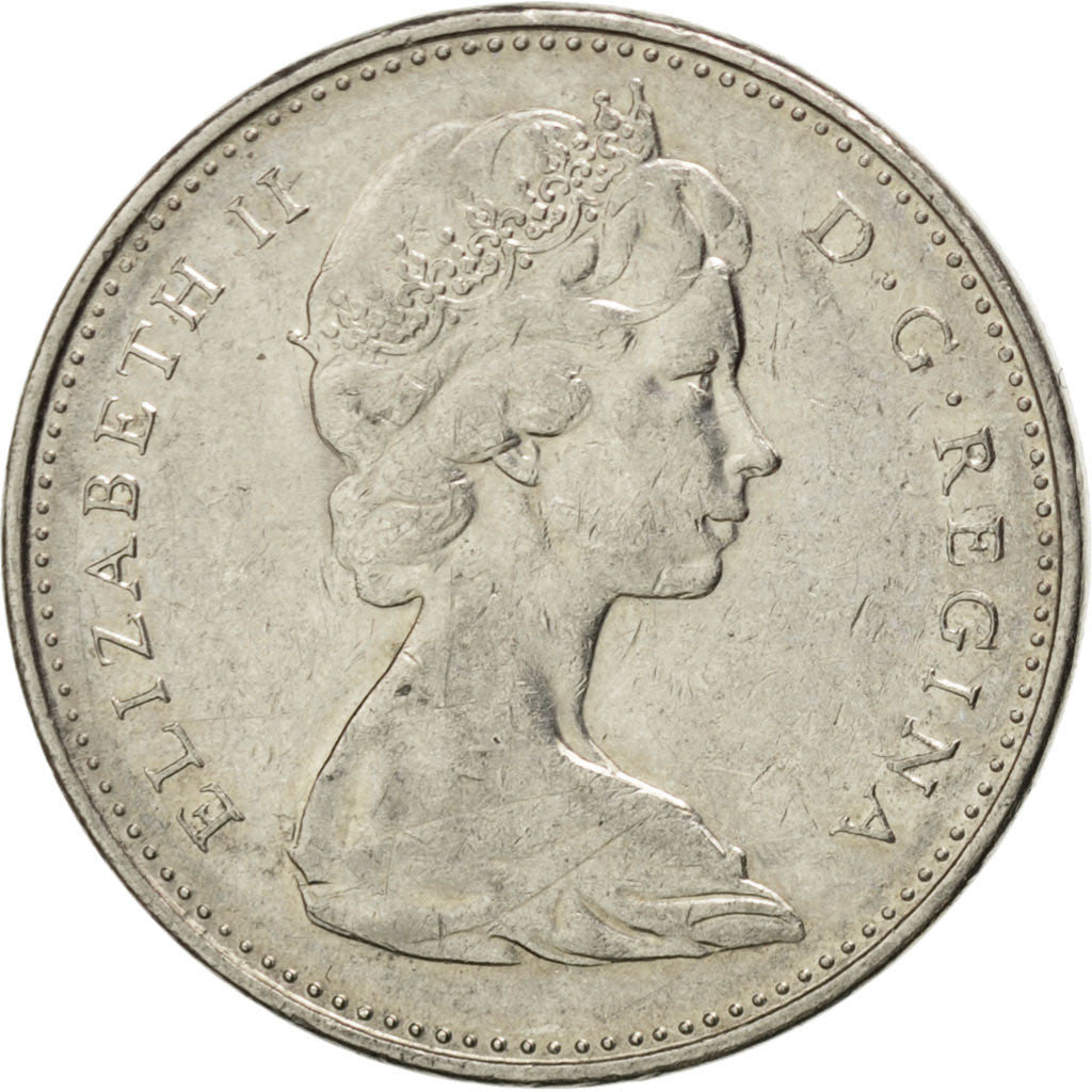 Coin, Canada, Elizabeth II, 5 Cents, 1973, Ottawa, EF(40-45), Nickel, KM:60.1