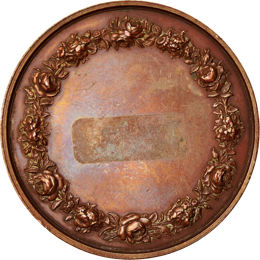 France, Medal, Second Empire, Eugénie Impératrice, History, Bovy, AU(50-53)
