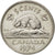 Moneda, Canadá, Elizabeth II, 5 Cents, 1974, Ottawa, MBC, Níquel, KM:60.1