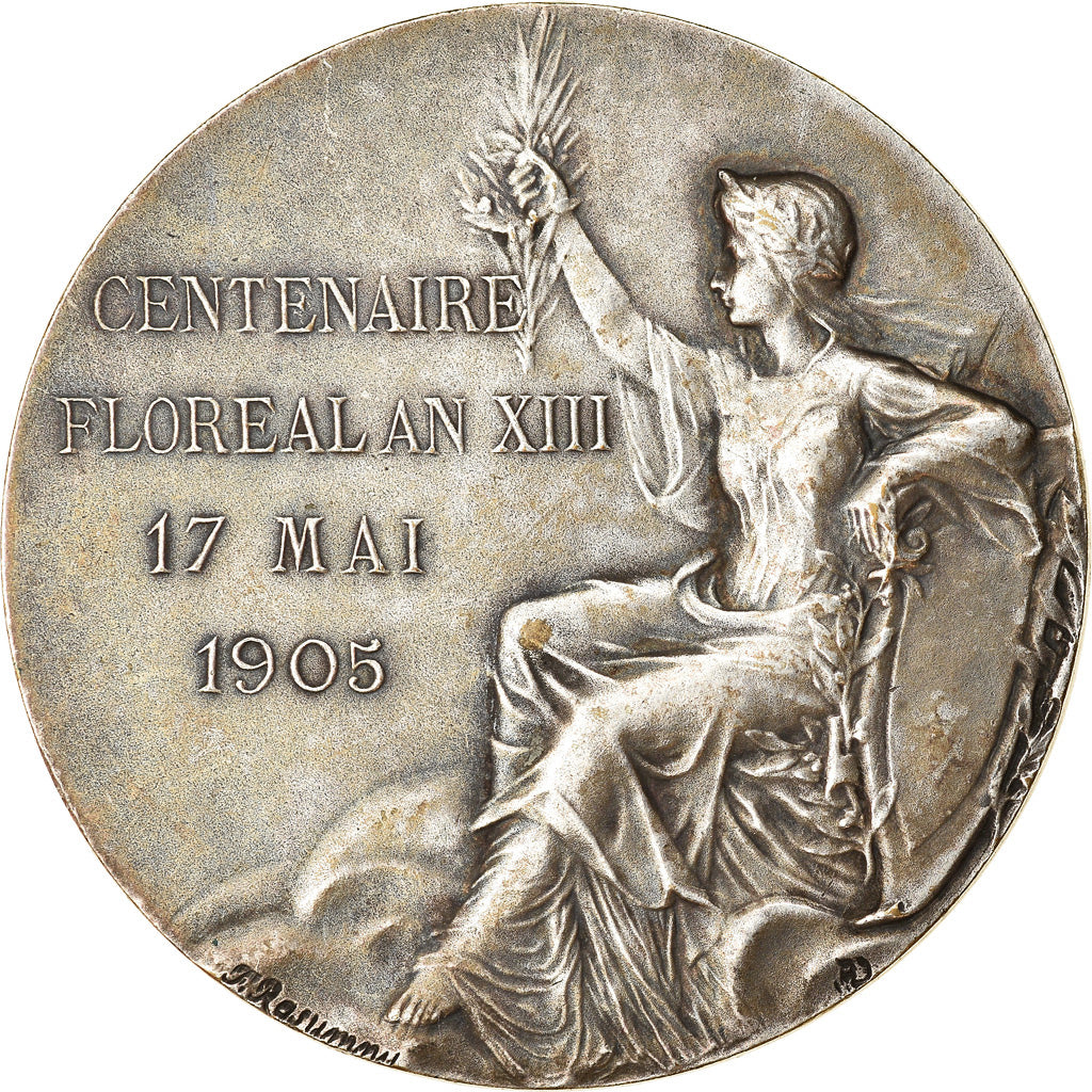 França, Medal, Centenaire Floréal An XIII, Charcuterie de Paris, 1905