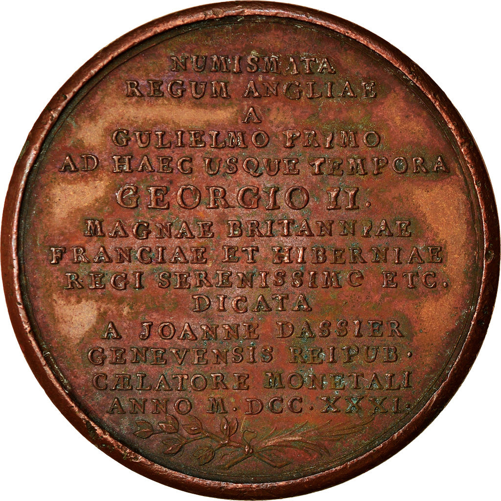 Great Britain, Medal, Georges II, 1731, Copper, Dassier, EF(40-45)